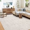 Washable Vintage Foral Rug Non Slip Low Pile Rug Soft Retro Throw Floor Cover Foldable Indoor Carpet for Living Room Bedroom Playroom Nursery - 3 of 4
