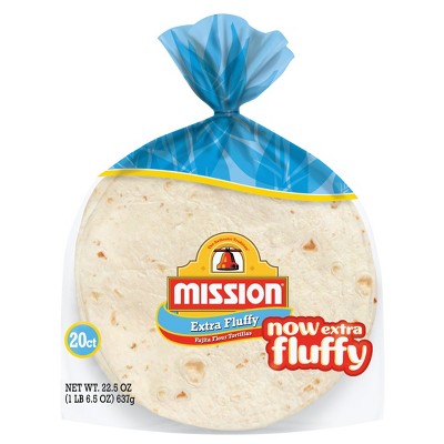 Mission Fajita Size Extra Fluffy Flour Tortillas - 22.5oz