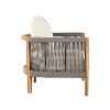 Christopher Knight Home Celeste Patio Rope Weaving Acacia Wood Upholstered Club Chair - 4 of 4