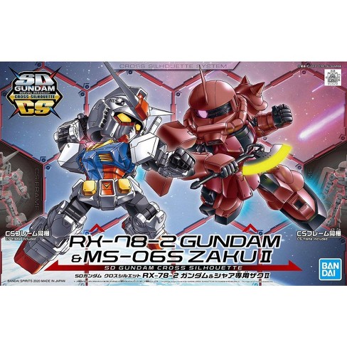Bandai Hobby Sdcs Cross Silhouette Rx 78 2 Gundam Zaku Ii Sd Model Kit Target