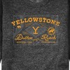 Men's - Yellowstone - Dutton Ranch Badge Graphic Fleece Sweatshirt - 2 of 4