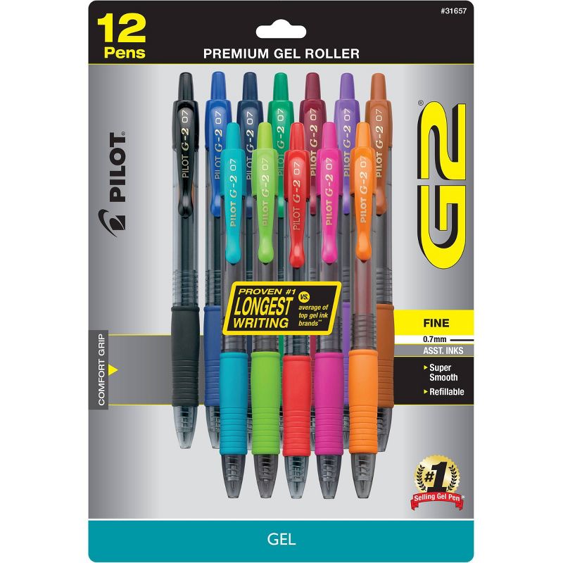 Pilot 12ct G2 Premium Retractable Gel Pens Fine Point 0.7mm, 1 of 4