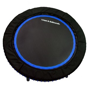 LEAPS & REBOUNDS Round Mini Fitness Trampoline & Rebounder Indoor Home Gym Exercise Equipment Low Impact Workout for Adults - 1 of 4