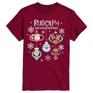 Men's - Rudolph - Rudolph Ornaments Short Sleeve Graphic T-Shirt - 1 of 3