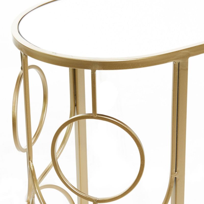 Contemporary Mirrored Accent Table Gold - Olivia &#38; May, 5 of 8