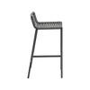 Meridian Furniture,Maldives Rope Fabric Outdoor Patio Barstool, Set of 2 - 4 of 4