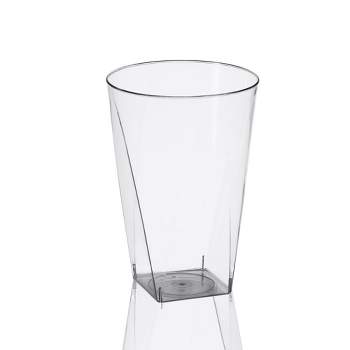 Smarty Had A Party 7 oz. Clear Square Bottom Disposable Plastic Cups (500 Cups)