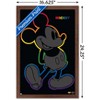 Trends International Disney Mickey Mouse - Rainbow Outline Framed Wall Poster Prints - 3 of 4