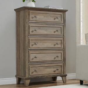 Jojoka 5 Drawers Dresser for Bedroom, Tall Wood Dresser with Large Storage - 1 of 4
