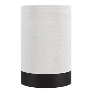 Hudson and Canal 9" Tall Uplight Mini Lamp with Fabric Shade - 1 of 4