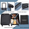 Lyngins 20" Carry on Luggage Lightweight Suitcase, Lightweight Durable ABS Luggage with Spinner Wheels, Free Non-Woven Bag, Away Luggage for Travel - 3 of 4