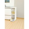 JEJ Astage Reinforced Multi-Purpose Storage Drawer C Medium White Clear - 4 of 4