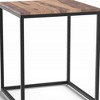 HomeRoots 24" Black And Brown Solid Wood And Iron Square End Table - 4 of 4