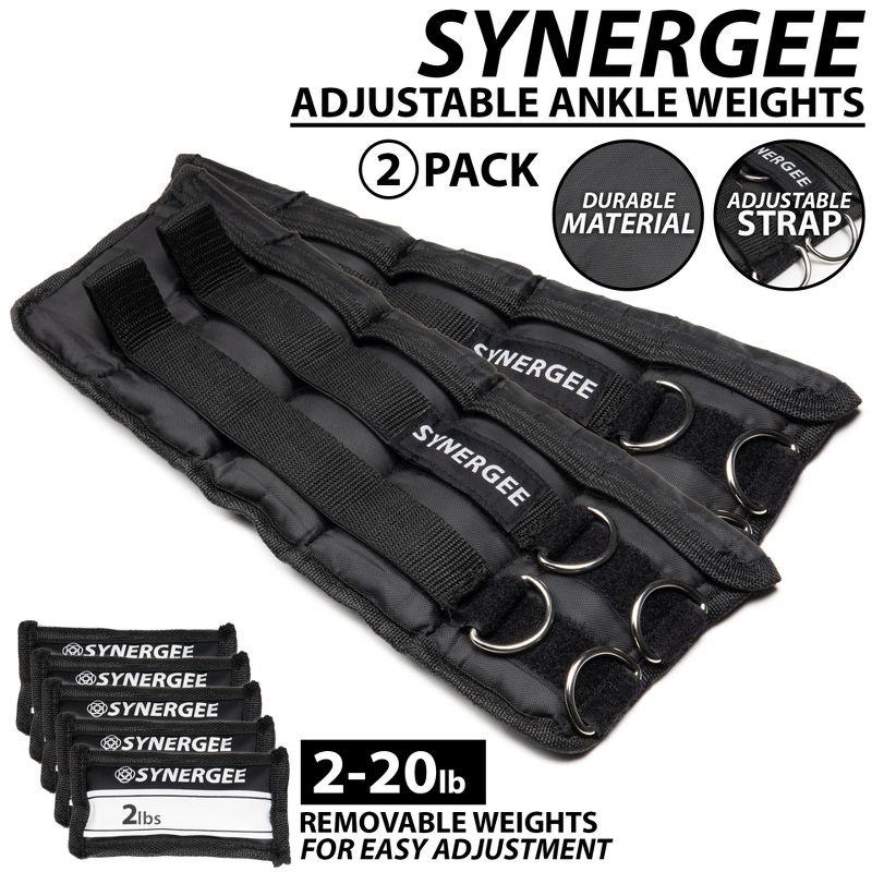 Synergee Adjustable Ankle/Wrist Weights, 2 of 8