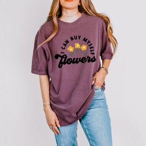 Simply Sage Market I Can Buy Myself Flowers Garment Dyed Tee - 1 of 4