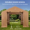 Best Choice Products 10x8ft Outdoor Fabric Storage Shed, Steel Frame, Dual Zipper Doors, Window - 4 of 4