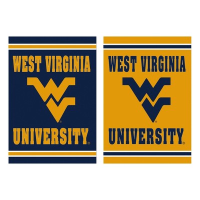 Embossed Suede, West Virginia University Double Sided Indoor Outdoor Decor 18" x 12.5"