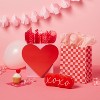 12.99"x7.71"x0.79" Valentine's Day Small Gift Bag with Tissue Chessboard Pattern - Spritz™ - 2 of 3
