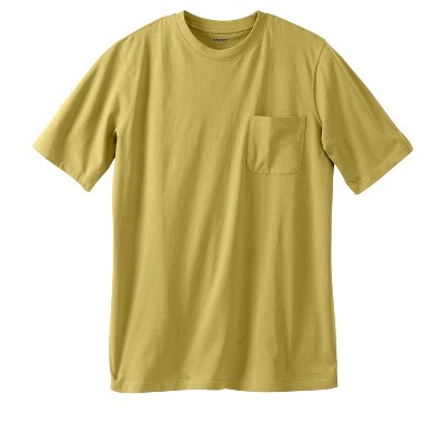 KingSize Shrink-Less Lightweight Longer-Length Crewneck Pocket T-Shirt