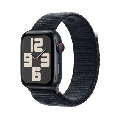 Apple Watch SE GPS + Cellular (2023, 2nd Generation) 40mm Midnight Aluminum Case with Midnight Sport Loop