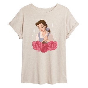 Women's - Disney - Belle Oversized Graphic T-Shirt - 1 of 4