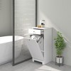 HOMCOM Tilt Out Laundry Hamper, Laundry Hamper Cabinet with Basket, Laundry Cabinet Bathroom Storage Cabinet with Drawer - 3 of 4