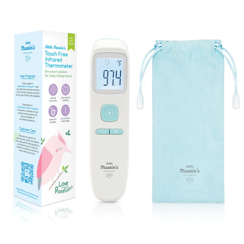 Little Martin's Drawer Touch Free Infrared Forehead Thermometer, 2 of 7