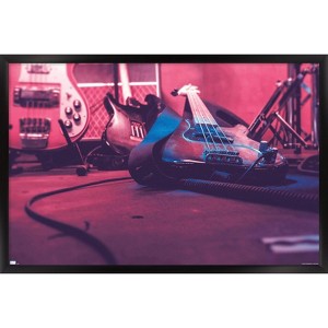 Trends International Guitar Close-Up Framed Wall Poster Prints - 1 of 4