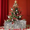 GAOMON Set of 3 Christmas Lighted Gift Boxes, Pre-Lit Gift Present Boxes with Ribbons and Bows, Xmas Ornaments - 4 of 4