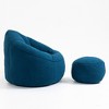 Ridstar Accent Chair, Arm Chair with Footstool For Living Room & Bedroom-Blue - 2 of 4