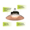 3-Pack 28.22 PPF 33W LED Grow Bulb with Reflector, E26 Base, Wide Spectrum - 2 of 4