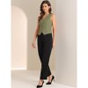 INSPIRE CHIC Women's Fashion Sleeveless Button Down V Neck Crop Summer Vest - 4 of 4