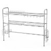 LunaLulinlk Over Sink Dish Drying Rack 2-Tier Large Capacity Dish Rack Bowl Shelf Steel - 3 of 4