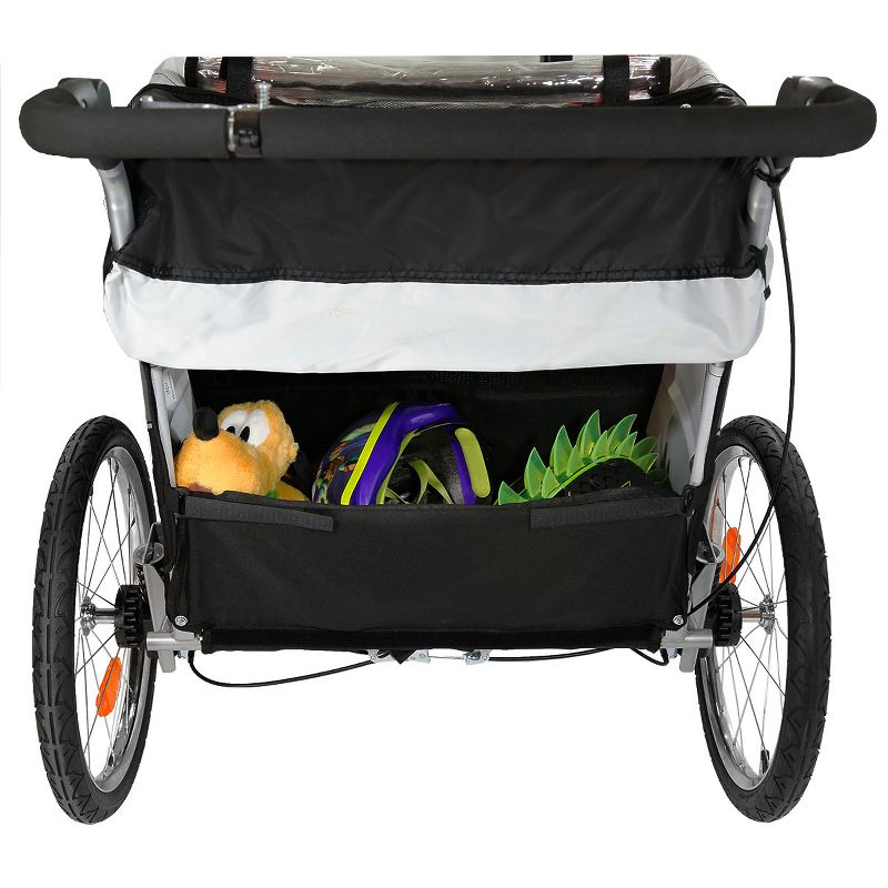 ClevrPlus Deluxe 3-in-1 Bike Trailer Stroller Jogger for Kids, Blue, 5 of 8