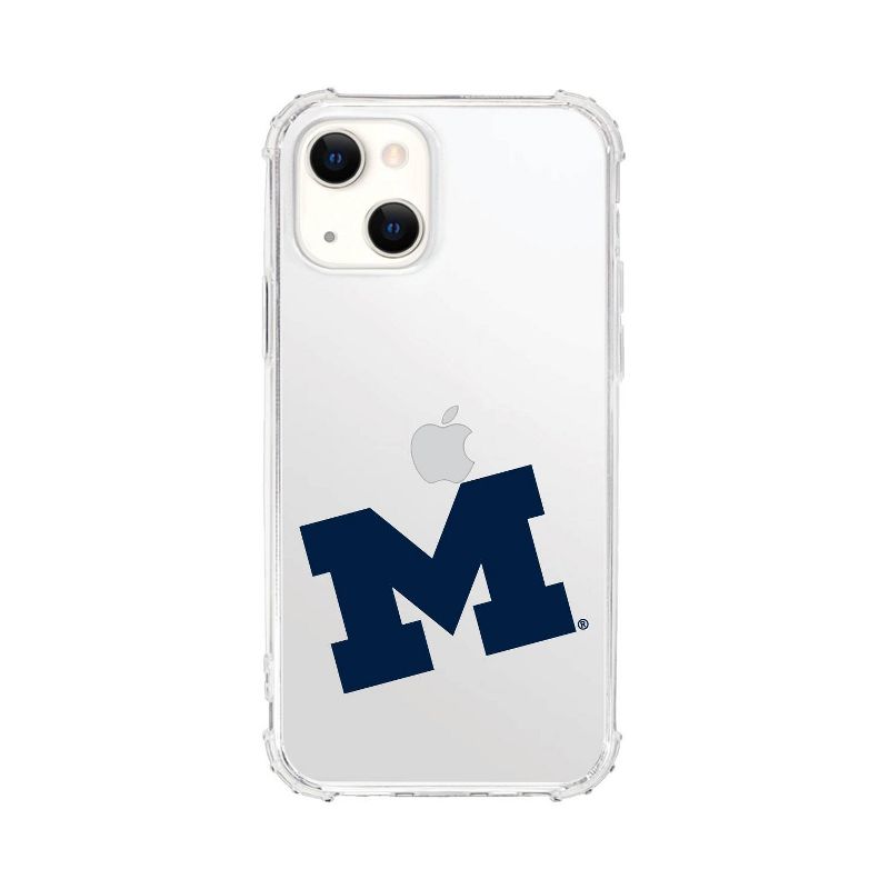 NCAA Michigan Wolverines Clear Tough Edge Phone Case - iPhone 13 mini, 1 of 5