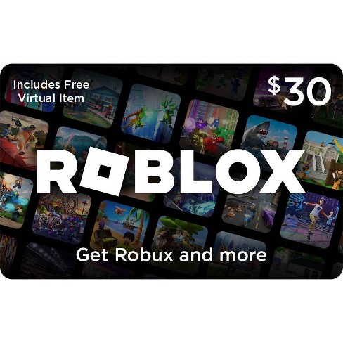 Gift Card Roblox R 30: Promoções