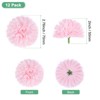 Unique Bargains Silk Fake Chrysanthemum DIY Home Decorations Artificial Flowers 12 Pcs - 3 of 4