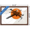 Trends International Star Wars: Mid-century Modern - X-Wing Framed Wall Poster Prints - 3 of 4
