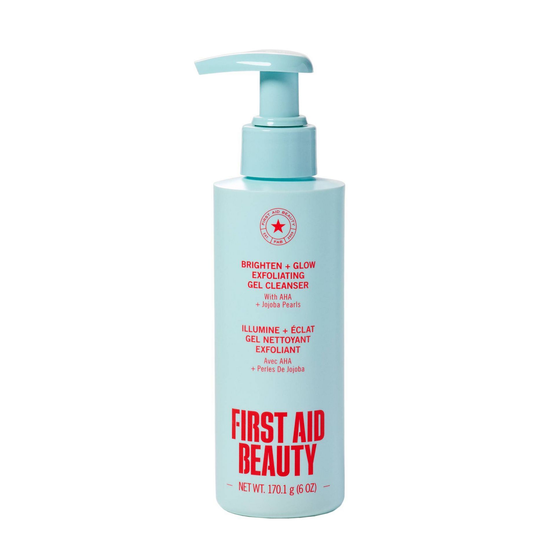 FIRST AID BEAUTY Brighten + Glow Exfoliating Gel Cleanser - 6oz - Beauty Studio