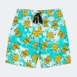 Men's SpongeBob 9" Tie-Dye Pull-On Shorts - Blue/Yellow/White