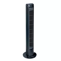 Comfort Zone 31" Oscillating Tower Fan with Remote Black
