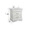 NicBex Nightstand with 2 Drawers,22 inch /21 inch Side Table with Metal Handles and  Elegant Finish,Classic Bedside Table for Bedroom,Living Room - 3 of 4