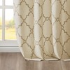 PAGED Curtains Fretwork Print Grommet Top Window Curtain Panel Privacy Assured with Light Filtering for Bedroom, Living Room - 2 of 4