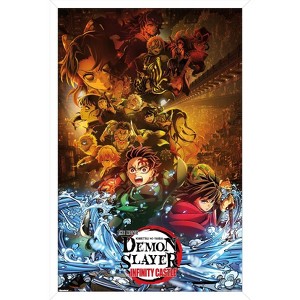 Trends International Demon Slayer: Infinity Castle (2025) - Group Key Art Framed Wall Poster Prints - 1 of 4