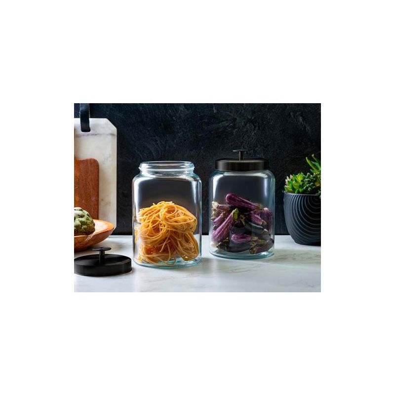 Kook Glass Kitchen Canisters,  1 Gallon, Set of 2, 3 of 4