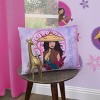 Disney Raya and the Last Dragon Mythic Pop with Ongis Lavender, Purple, and Magenta and Flowers Decorative Pillow - 4 of 4