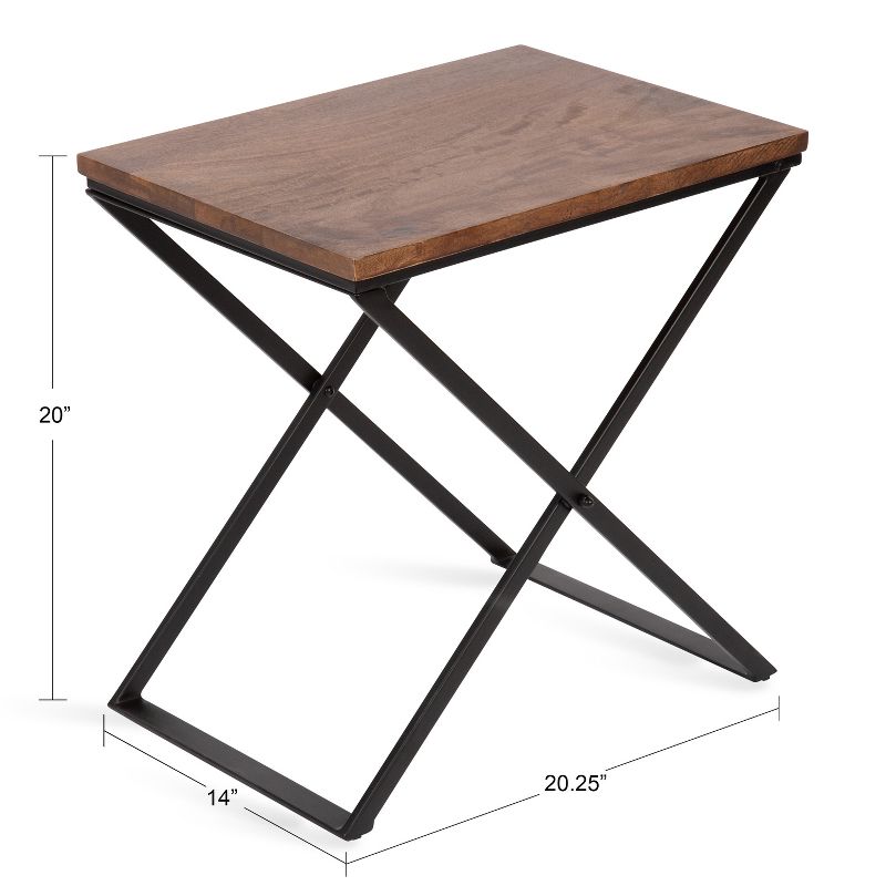 Kate and Laurel Laraway Folding Side Table, 3 of 11