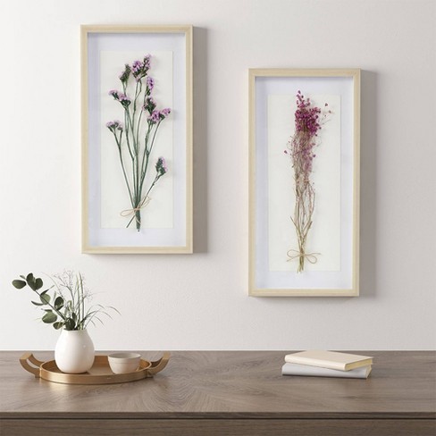 Personalized Floral Wall Art, Set of 2, Collection: Secret Garden