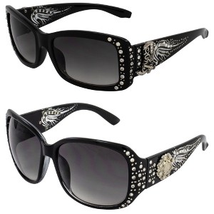 2 Pairs of Global Vision Eyewear Belle Assortment Fashion Glasses with Smoke, Smoke Lenses - 1 of 4
