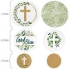 Big Dot of Happiness Elegant Cross - Religious Party Giant Circle Confetti - Party Decorations - Large Confetti 27 Count - 2 of 4